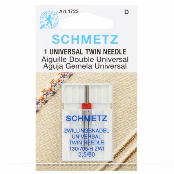 Schmetz Twin Machine Needle, Size 2.5/80 1Ct