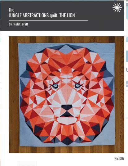 The Lion Quilt Abstraction