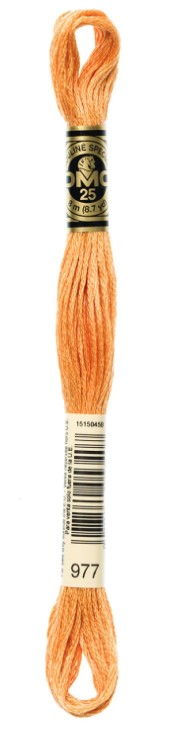DMC Embroidery Floss Color 977 Light Gold Brown