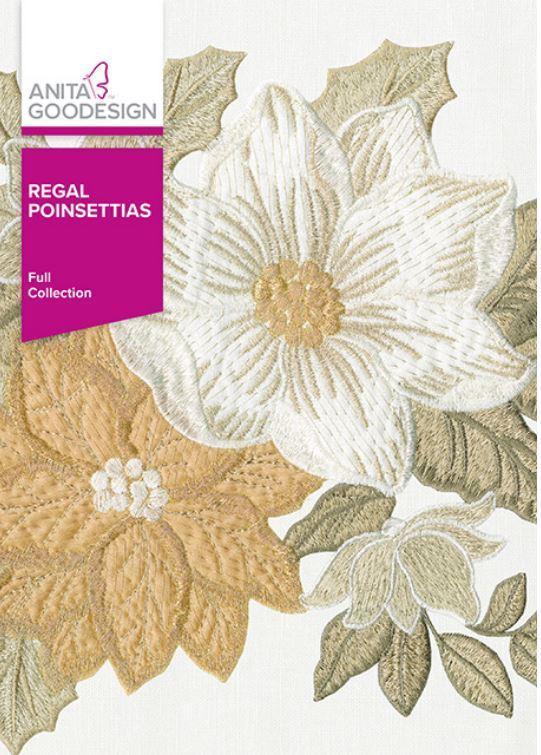 Anita Goodesign Regal Poinsettias Embroidery Pattern