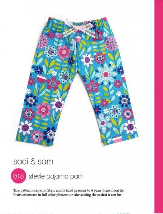 Sadi & Sam Stevie Pajama Pants Pattern 