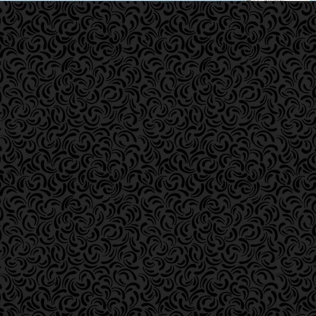 Scattered Petals  Black On Black From Essentials Midnight Collection