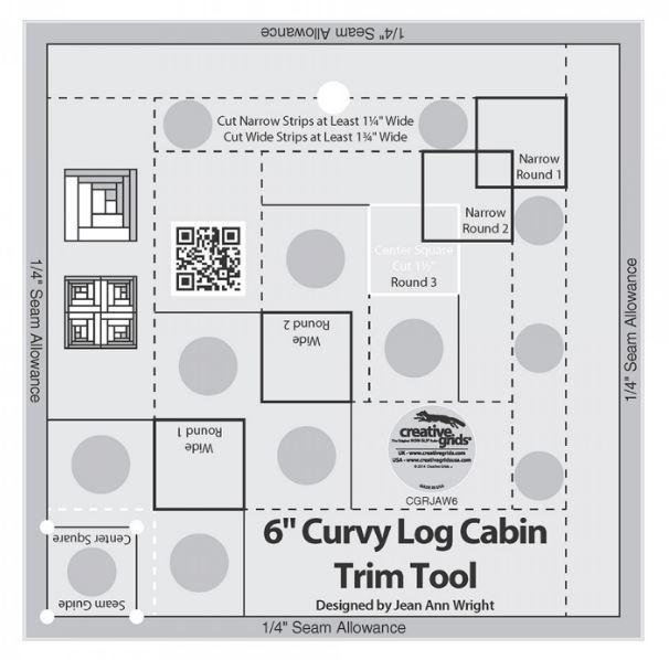 6 Inch Curvy Log Cabin Trim Tool From Creative Grids