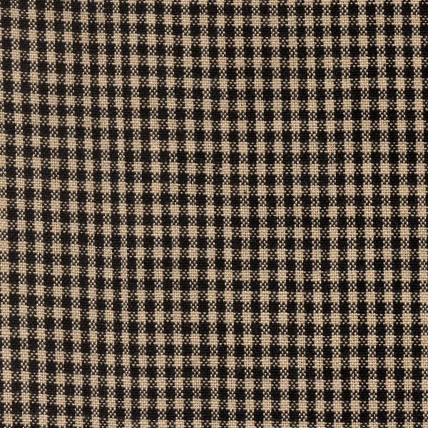 Tea Towel Mini Check Black/Teadye From Dunroven House