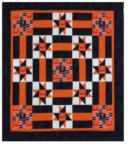 #1 Fan UVA Quilt Kit Featuring UVA Fabrics From Sykel