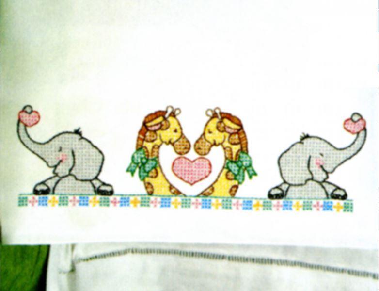 Children'S Pillowcase: Noahs Ark From Jack Dempsey Needle Art