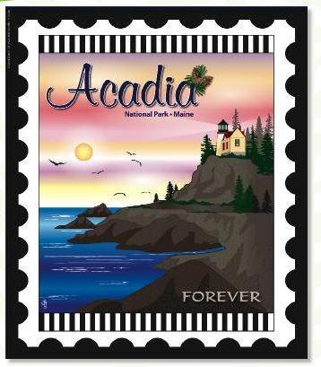 National Parks Stamp: Acadia