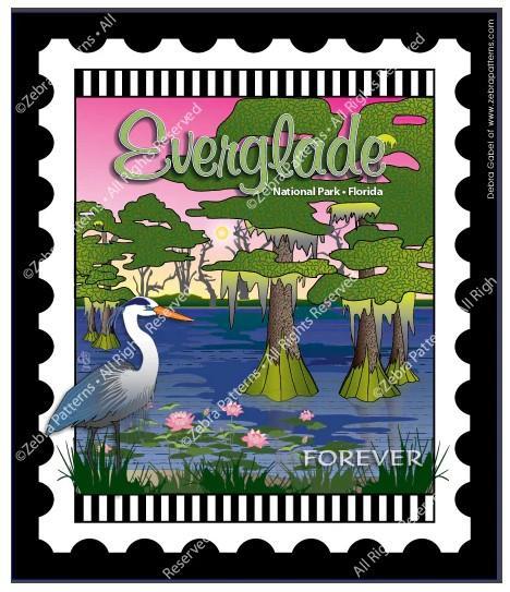 National Parks Stamp: Everglades