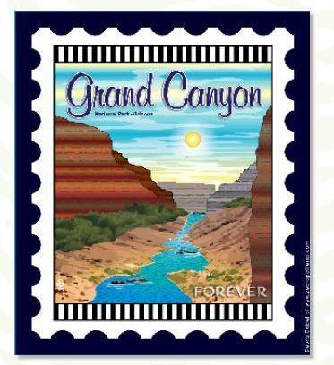 National Parks Stamp: Grand Canyon