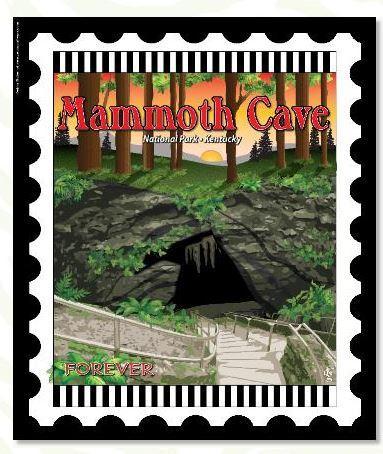 National Parks Stamp: Mammoth Cave