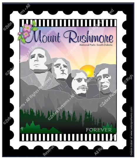 National Parks Stamp: Mount Rushmore