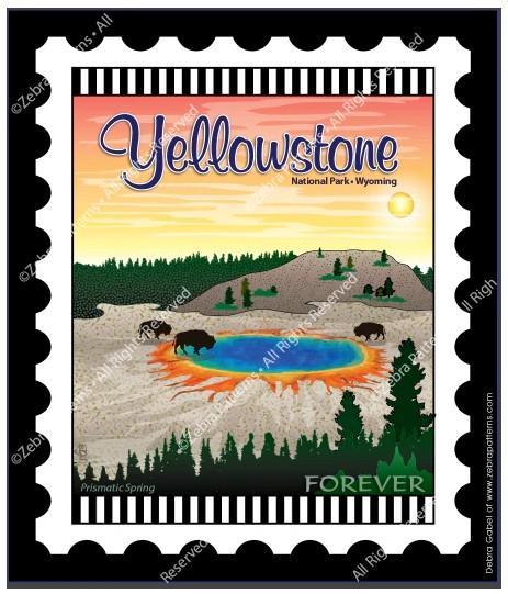 National Parks Stamp: Yellowstone