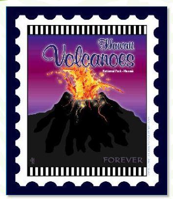 National Parks Stamp: Hawaii Volcanoes