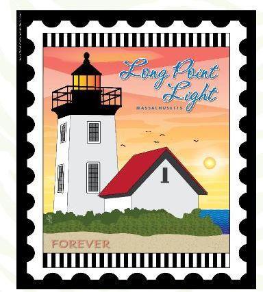 Lighthouse Lightstamp: Long Point