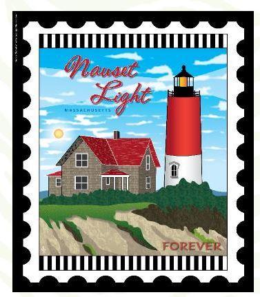 Lighthouse Lightstamp: Nauset Light