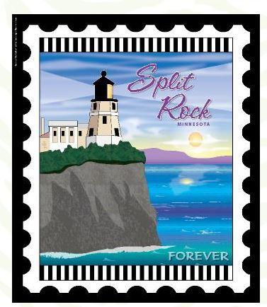 Lighthouse Lightstamp: Split Rock