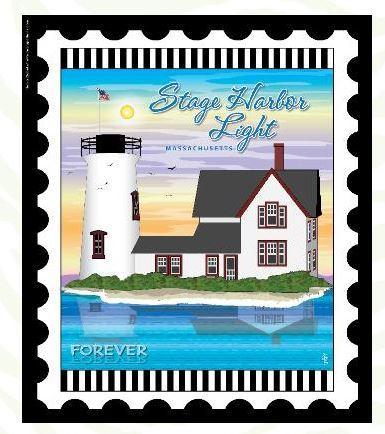 Lighthouse Lightstamp: Stage Harbor