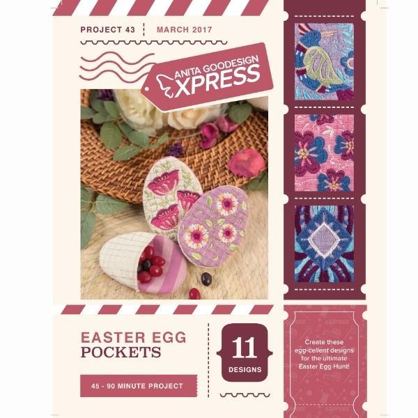 Easter Egg Pockets Embroidery Pattern From Anita Goodesign Xpress