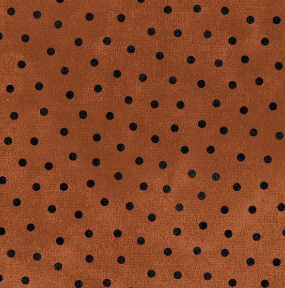 Woolies Flannel Dots Rust From Maywood