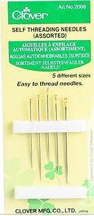 Self Threading Needles 5 Sizes from Clover