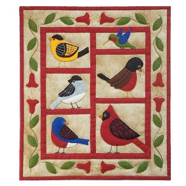 Backyard Birds Wall Quilt Kit From Rachel'S Of Greenfield