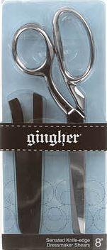 Gingher Serrated Knife-edge Dressmaker Shears 8" with Sheath