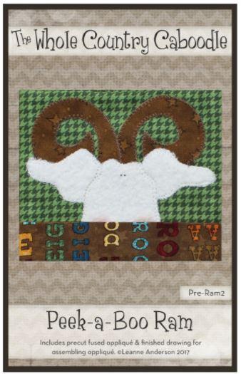 Peek-a-Boo Ram Precut Fused Applique Kit