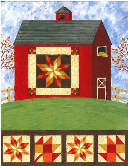 Barn Quilt Notecards by Deb Strain