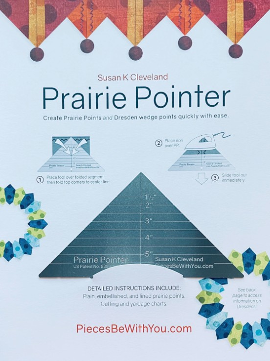 Prairie Pointer Pressing Tool by Susan Cleveland