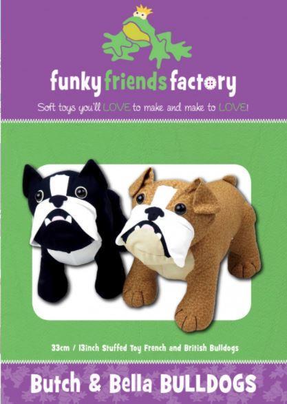 Butch & Bella Bulldogs Pattern By Funky Friends Factory