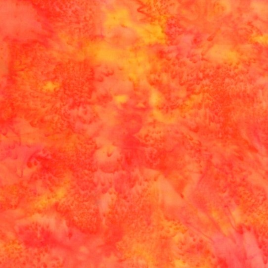 Bali Watercolors Batik Poppy from Hoffman Fabrics