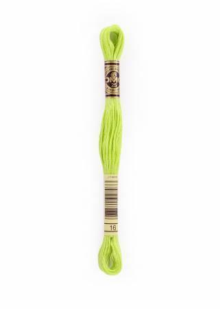 Dmc 16 Light Chartreuse Floss 