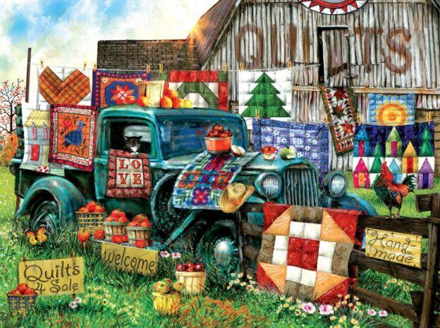 Quilts For Sale Jigsaw Puzzle, 1000 Pieces