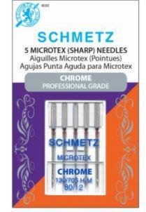 Schmetz Microtex Chrome Needles 80/12