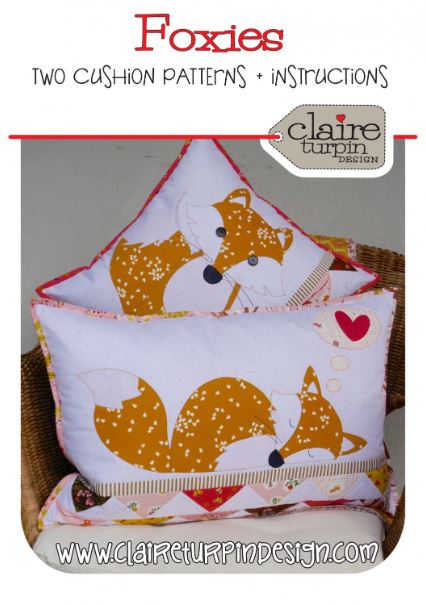 Foxies Applique Pattern by Claire Turpin Designs