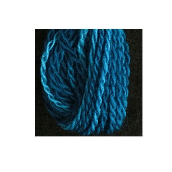 Merino Variegated Wool Thread, Electric Blue, Size 15