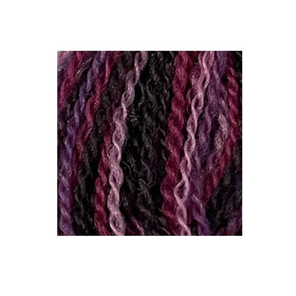 Merino Variegated Wool Thread, Black Orchid, Size 15