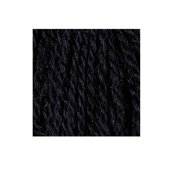 Merino Variegated Wool Thread, Black, Size 15