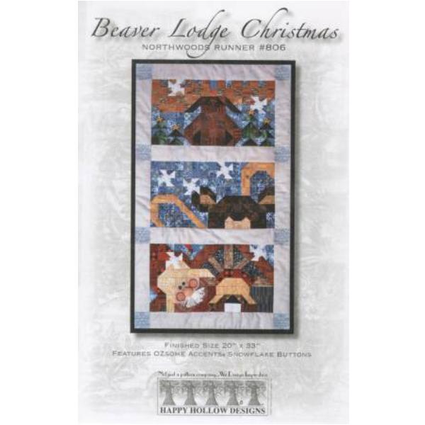 Beaver Lodge Christmas Pattern  By Happy Hollow Designs