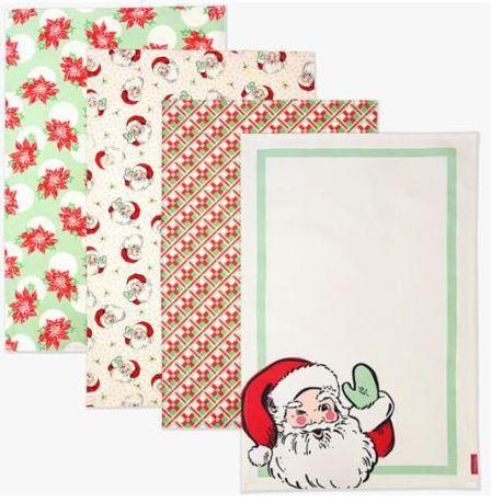 Christmas Tea Towel Set of 4 from Moda