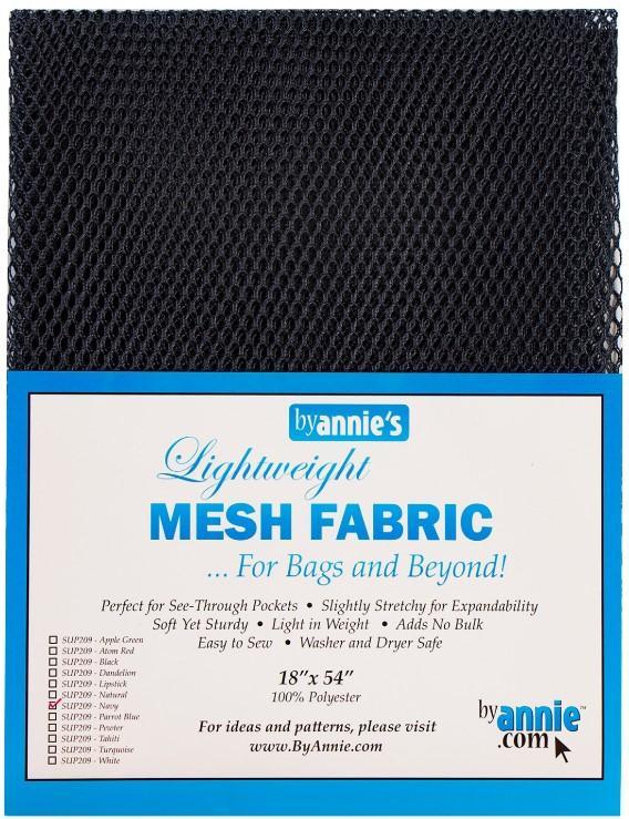 Lightweight Mesh Fabric Navy From By Annie