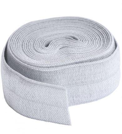 Fold-over Elastic, Pewter, 20mm, 2-yard pkg from ByAnnie.com