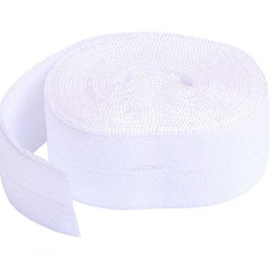 Fold-Over Elastic, White, 20Mm, 2-Yard Pkg From Byannie.Com