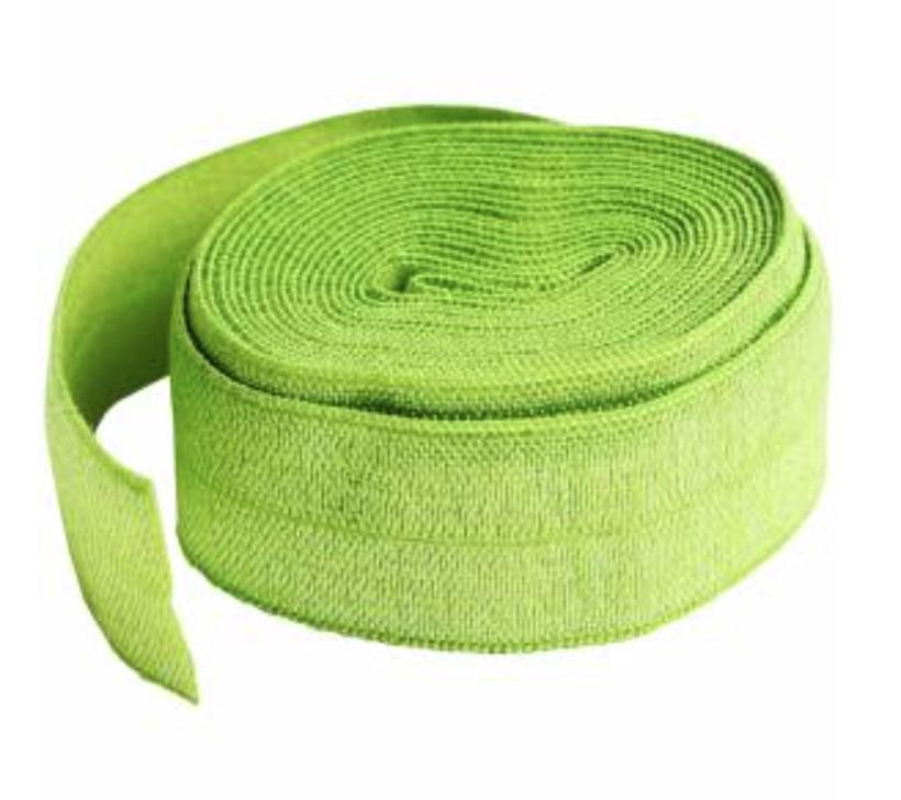 Fold-Over Elastic Apple Green 20MM 2-Yard Pkg rom By Annie
