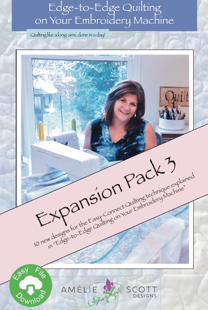 Edge To Edge Quilting Expansion Pack 3 From Amelie Scott Designs