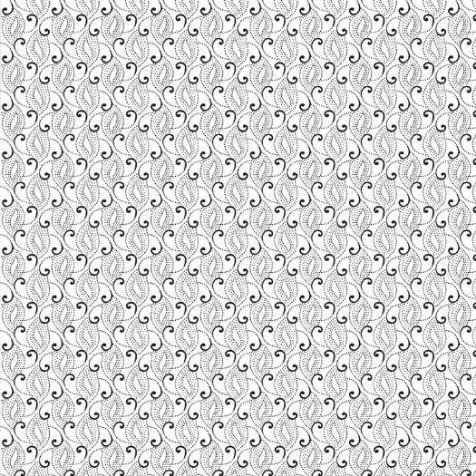 Ramblings 12 Paisley White On White  By P&B Textiles