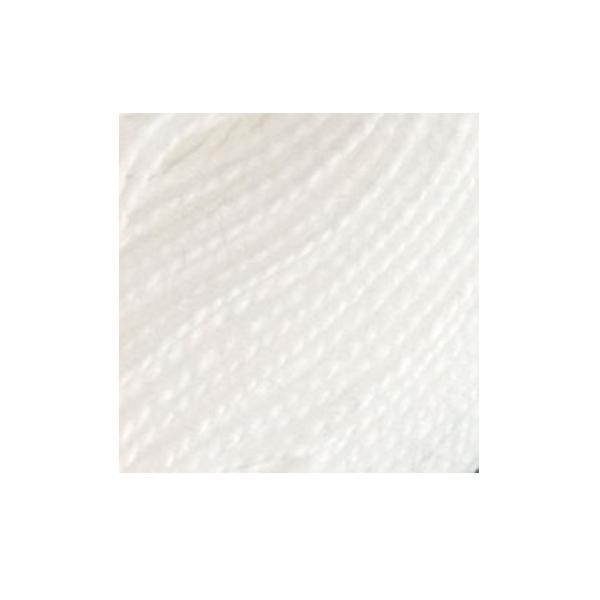 Valdani Solid Perle Cotton Ball, White Size 8