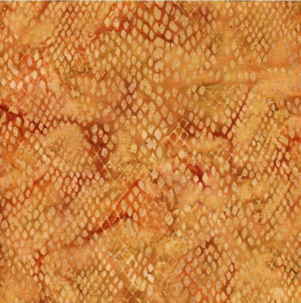 Spicy Mustard Snake Skin Batik, Safari From Island Batik