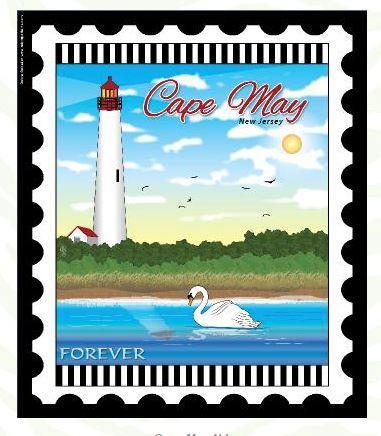 Lighthouses Mini Stamp Panel: Cape May Lighthouse