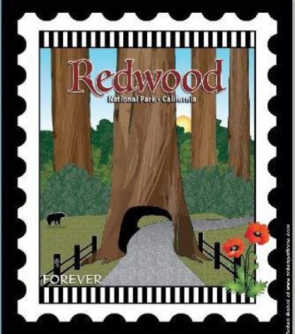 National Parks Mini Stamp Panel: Redwood National Park